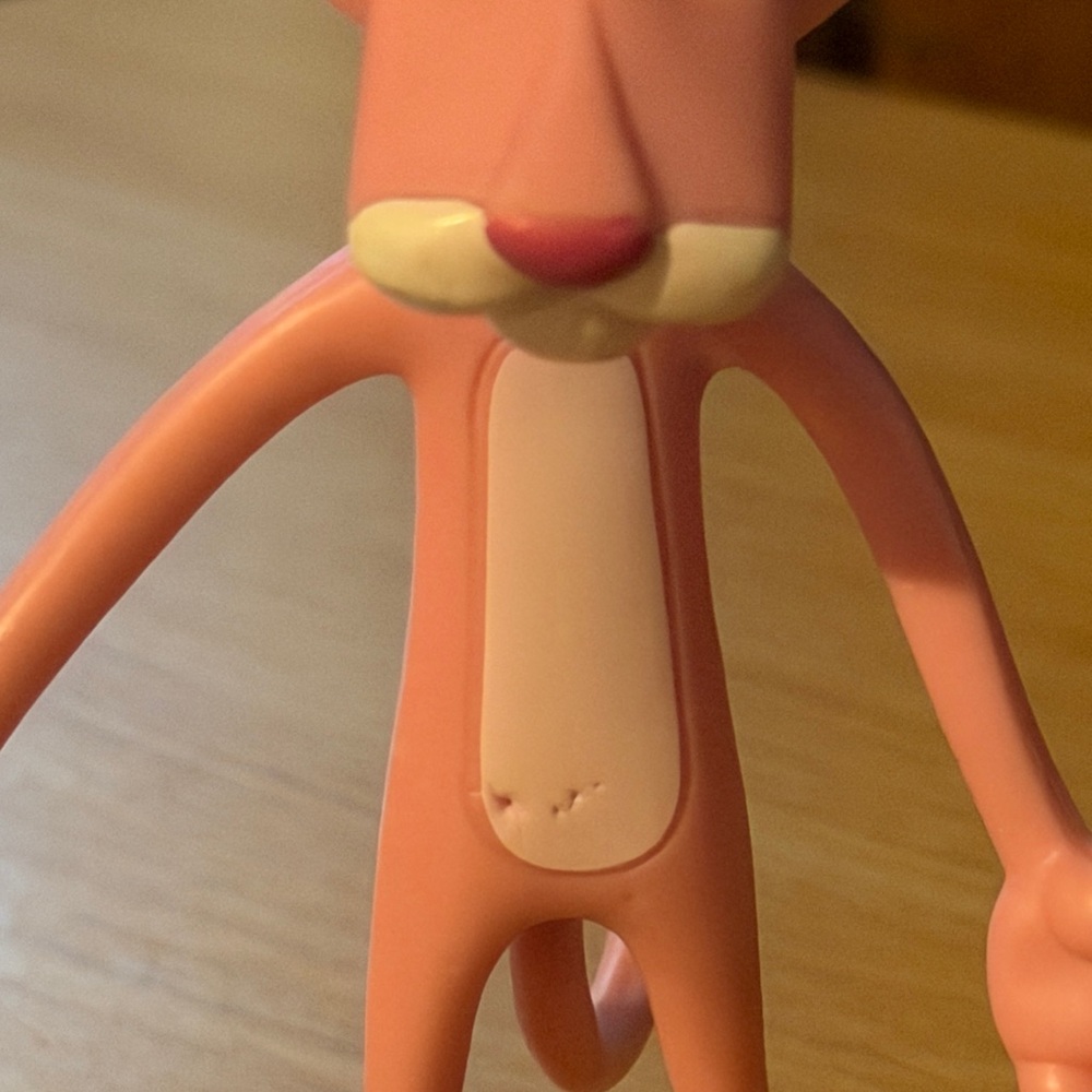Pink Panther Bendy Figurine with Red Pull Back and Go Car - Picture 7 of 16